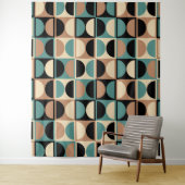 Modernes geometrisches Abstraktes Muster des Mitte Wandteppich (Beispiel)