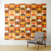 Modernes geometrisches Abstraktes Muster des Mitte Wandteppich (Beispiel (Horizontal))