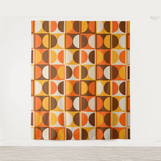 Modernes geometrisches Abstraktes Muster des Mitte Wandteppich (Vorderseite)