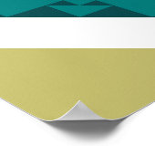 Modernes geometrisches Abstraktes Muster, fett Poster (Ecke)