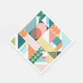 Modernes geometrisches Abstraktes Muster, fett Serviette (Ecke)