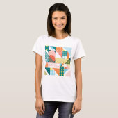 Modernes geometrisches Abstraktes Muster, fett T-Shirt (Vorne ganz)