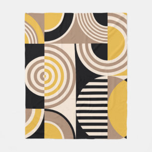 Modernes geometrisches abstraktes Muster. Vintages Fleecedecke