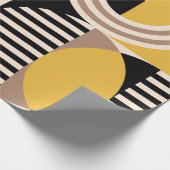 Modernes geometrisches abstraktes Muster. Vintages Geschenkpapier (Ecke)