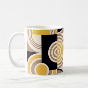 Modernes geometrisches abstraktes Muster. Vintages Kaffeetasse