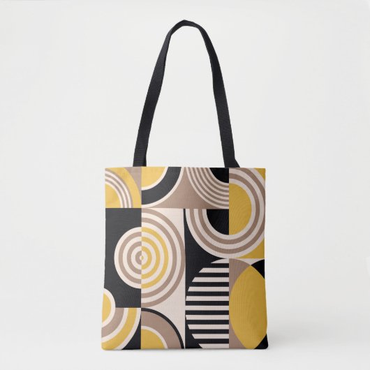 Modernes geometrisches abstraktes Muster. Vintages Tasche (Vorderseite)