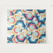 Modernes geometrisches abstraktes Muster Wandteppich (Vorderseite (Horizontal))