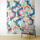 Modernes geometrisches abstraktes Muster Wandteppich (Beispiel)