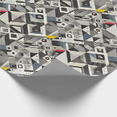 Modernes geometrisches Abstraktes Papiermuster Geschenkpapier (Ecke)