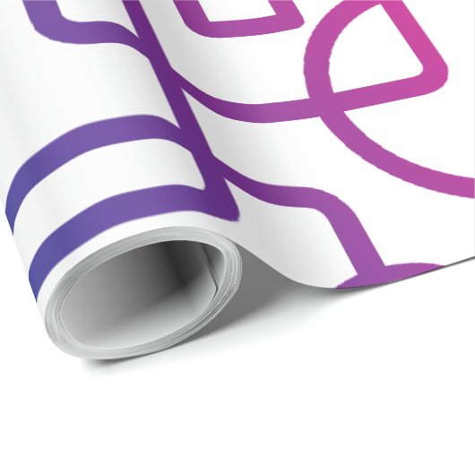 MODERNES GEOMETRISCHES ABSTRAKTES PATTER GESCHENKPAPIER (Rolleneckpunkt)