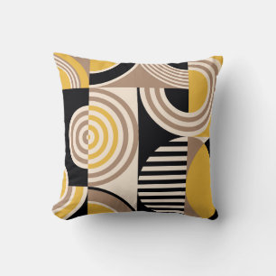 Modernes geometrisches, abstraktes Vintages Muster Kissen