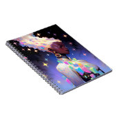 Modernes geometrisches Anime-Girl Notizblock (Rechte Seite)