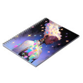 Modernes geometrisches Anime-Girl Notizblock (Linke Seite)