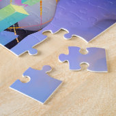 Modernes geometrisches Anime-Girl Puzzle (Seite)