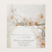 Modernes geometrisches Arch Rosa Orchid Floral BOH (Außenseite Aufgefaltet)