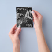 Modernes geometrisches Barbier Flyer (Gruppe)