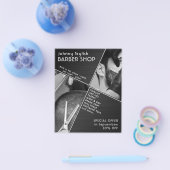 Modernes geometrisches Barbier Flyer (Einzeln)