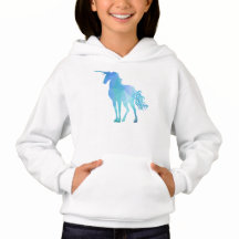 Modernes geometrisches blaues Einhorn