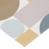 Modernes geometrisches blaues Gold Mitte des Jahrh Tischdecke (Schrägansicht)