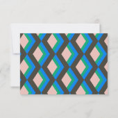 Modernes geometrisches braunes, benutzerdefinierte dankeskarte (Rückseite)