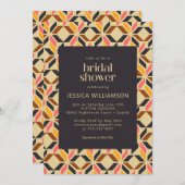 Modernes geometrisches Brautparty Einladung (Vorne/Hinten)