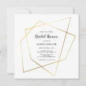 Modernes geometrisches Brautparty Einladung (Vorderseite)