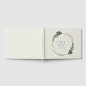 Modernes geometrisches Brautparty für goldene Rahm Gästebuch (Voll)