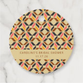 Modernes geometrisches Brautparty Geschenkanhänger (Vorderseite)