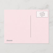 Modernes geometrisches Brunch in Gold, Blush & Bla Einladungspostkarte (Rückseite)