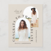 Modernes geometrisches Budget 2 Foto Bogen Abschlu (Vorderseite)