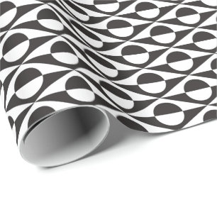 Modernes geometrisches der Mitte des Jahrhunderts, Geschenkpapier