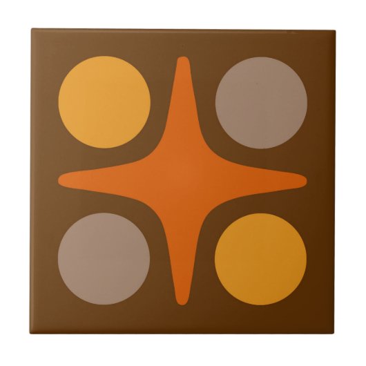 Modernes geometrisches Design der Sternexplosion M Fliese (Vorderseite)