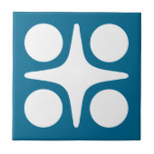 Modernes geometrisches Design der Sternexplosion M Fliese (Vorderseite)