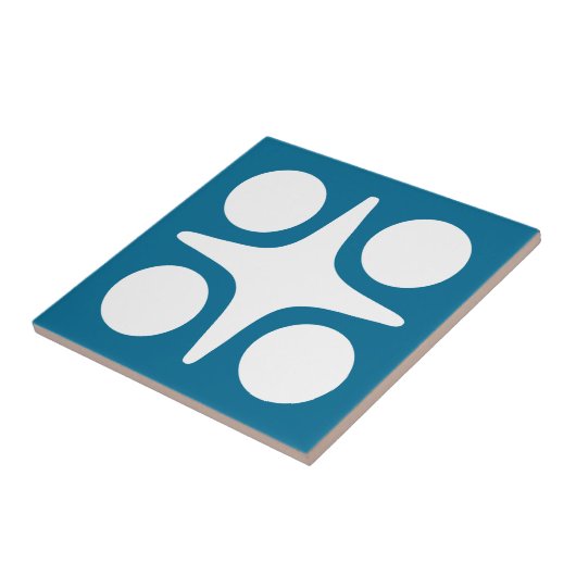 Modernes geometrisches Design der Sternexplosion M Fliese (Seite)