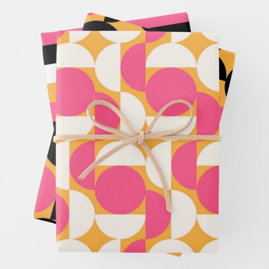 Modernes geometrisches Design Geschenkpapier Set (Beispiel)