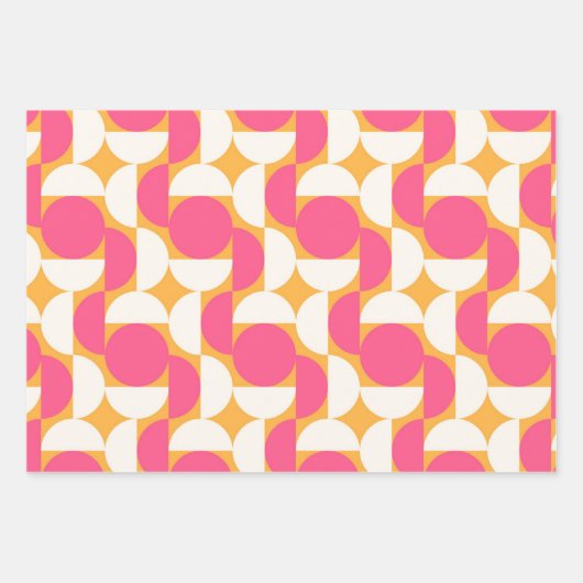 Modernes geometrisches Design Geschenkpapier Set (Vorderseite)