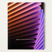 Modernes geometrisches Design, Goldname, Jahr(e) Planer (Rückseite)