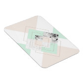 Modernes geometrisches Design Magnet (Rechte Seite)