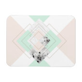 Modernes geometrisches Design Magnet (Horizontal)