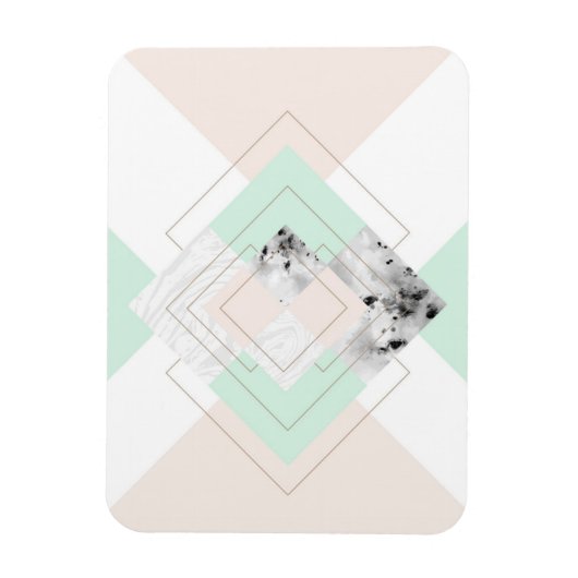 Modernes geometrisches Design Magnet (Vertikal)