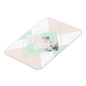 Modernes geometrisches Design Magnet (Linke Seite)