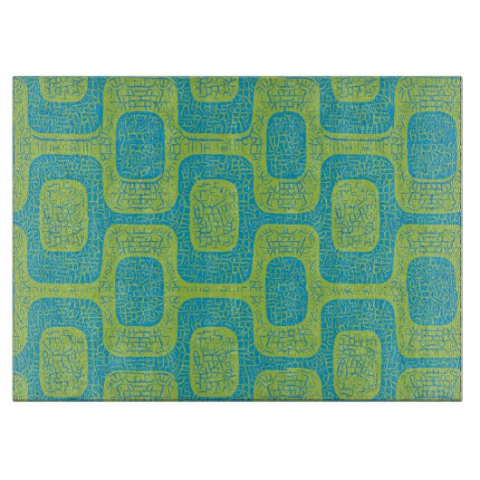 Modernes geometrisches Design Mitte des Jahrhunder Schneidebrett (Vorderseite)