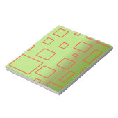 Modernes, geometrisches Design Notepad Notizblock (Rotiert)