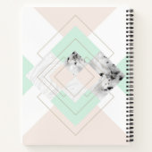 Modernes geometrisches Design Notizblock (Rückseite)