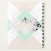 Modernes geometrisches Design Planer (Rückseite)