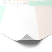 Modernes geometrisches Design Poster (Ecke)