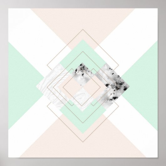 Modernes geometrisches Design Poster (Vorne)