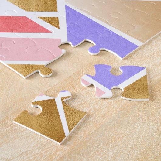 Modernes geometrisches Design Puzzle (Seite)