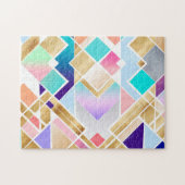 Modernes geometrisches Design Puzzle (Horizontal)