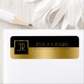 Modernes geometrisches Design Schwarz & Gold (Insitu)